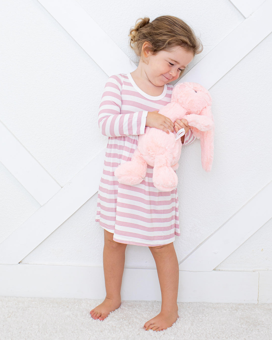 Blush Stripes L/S Dress