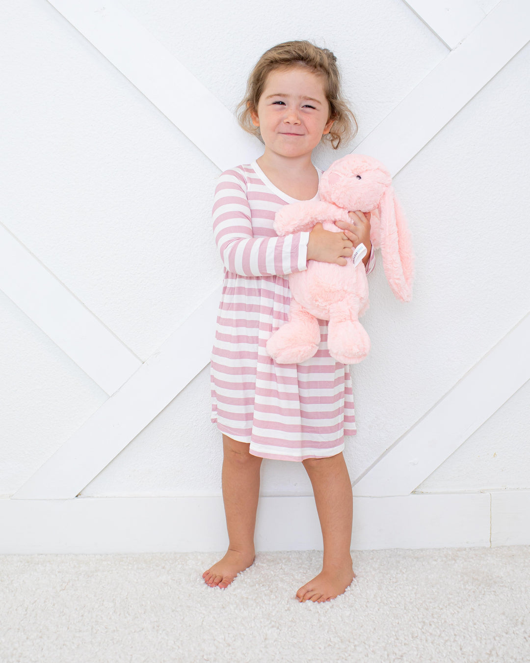 Blush Stripes L/S Dress