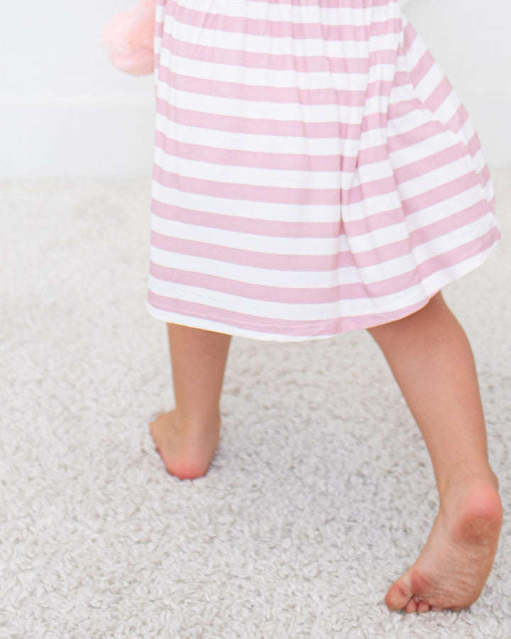 Blush Stripes L/S Dress