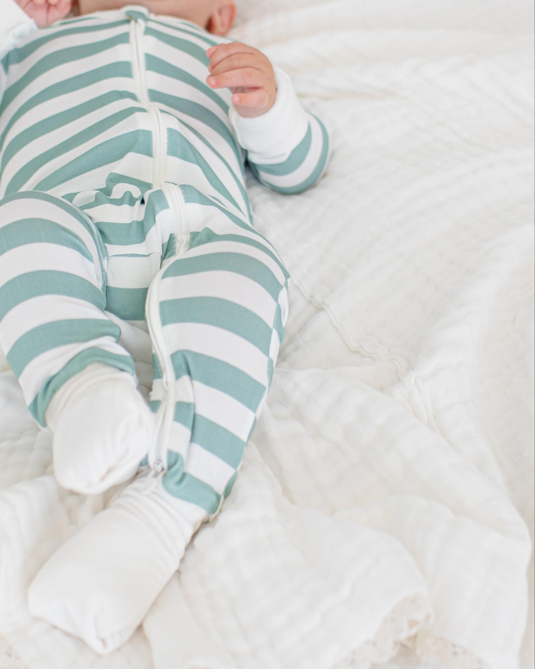 Jade Stripes Convertible Coverall