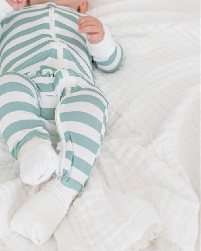 Jade Stripes Convertible Coverall