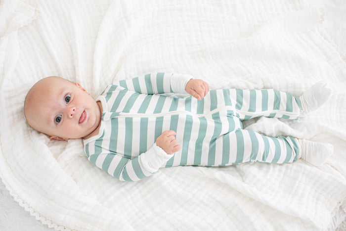 Jade Stripes Convertible Coverall