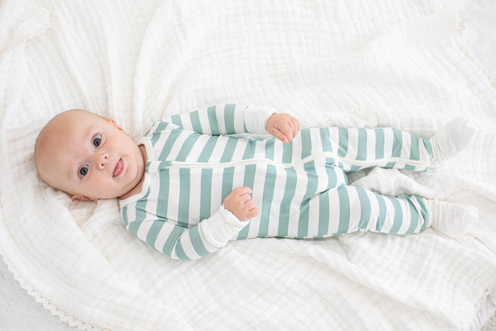 Jade Stripes Convertible Coverall