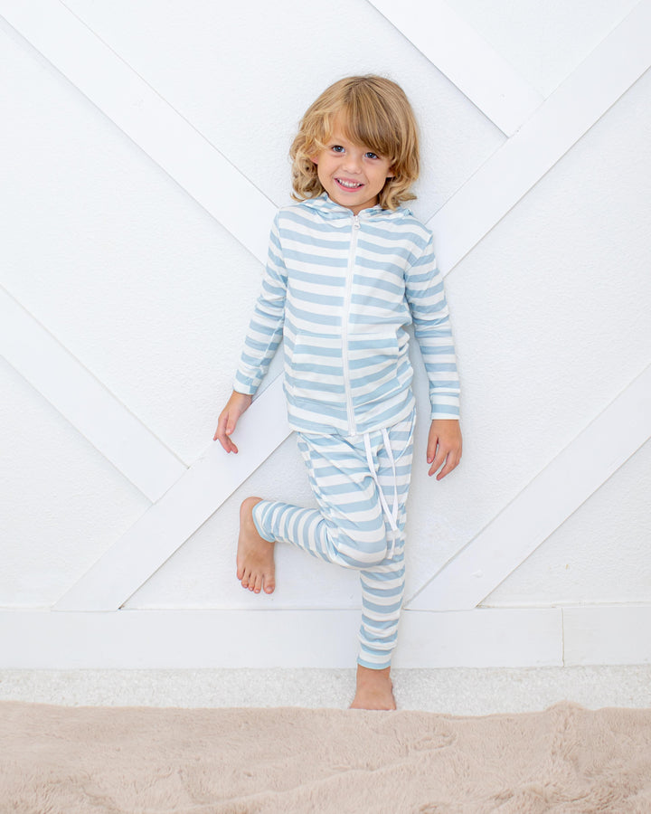 Skye Stripes Zipper Hoodie