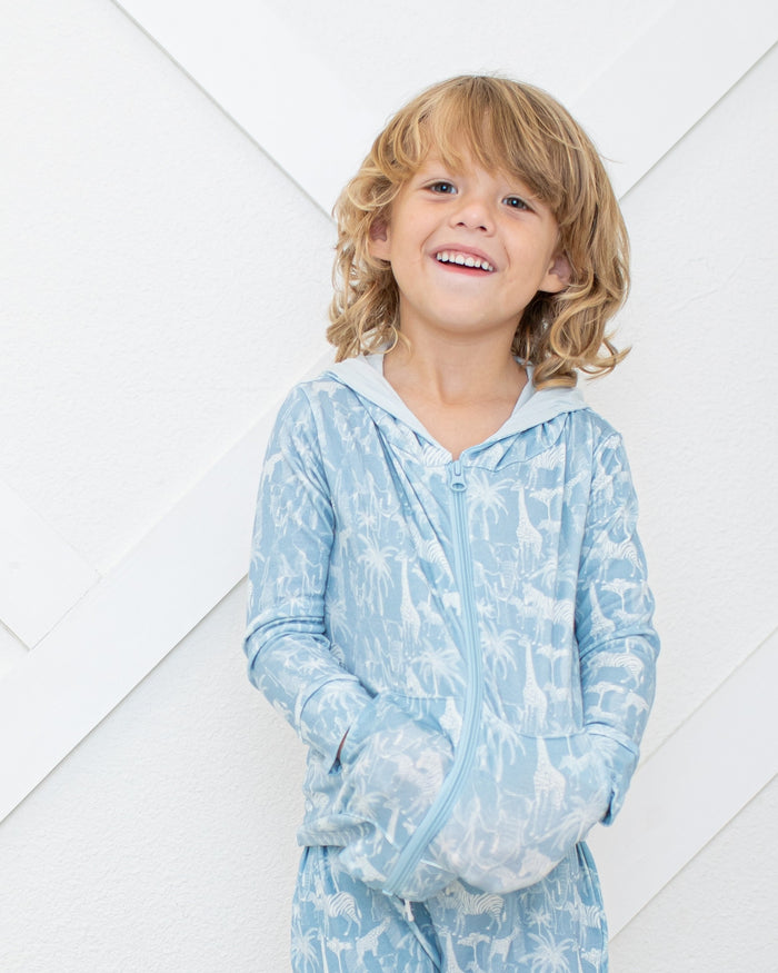 Savanna Blue Zipper Hoodie