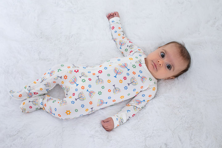 Happy Hanukkah Footie