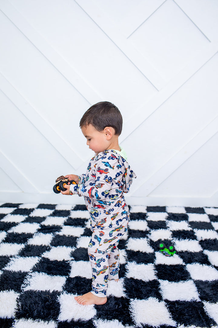 Wild Wheels Zipper Hoodie