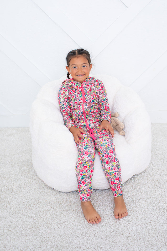 Savanna Rose Zipper Hoodie - Bestaroo