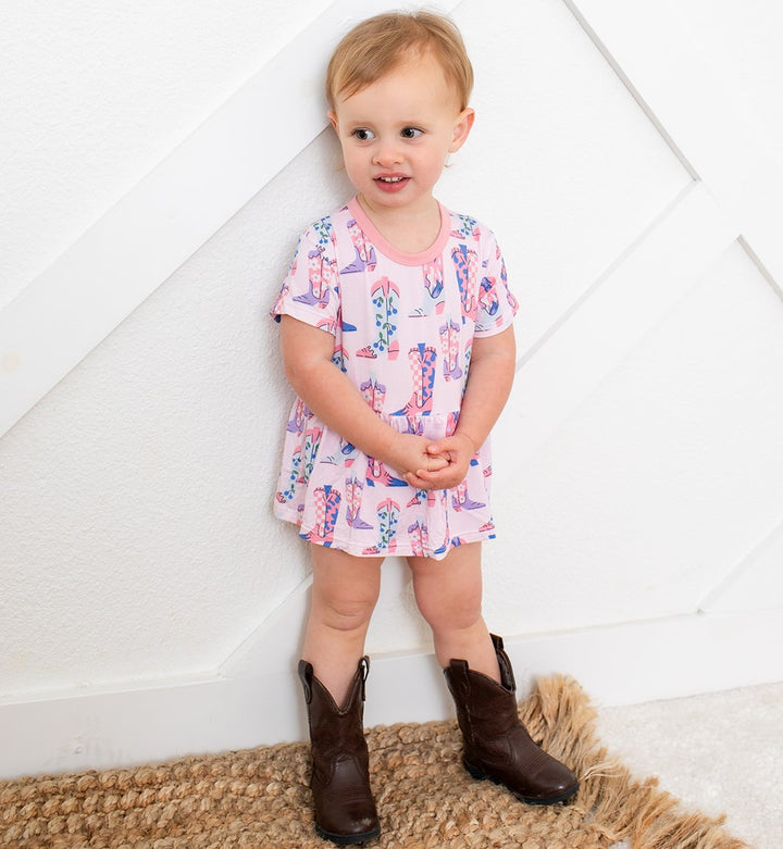 Giddy Up S/S Bodysuit Dress