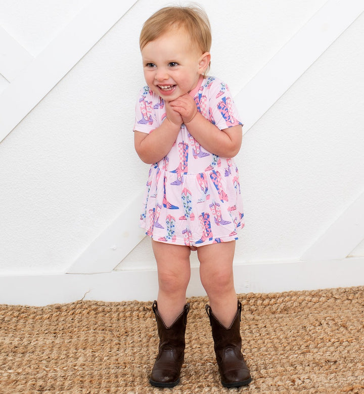 Giddy Up S/S Bodysuit Dress