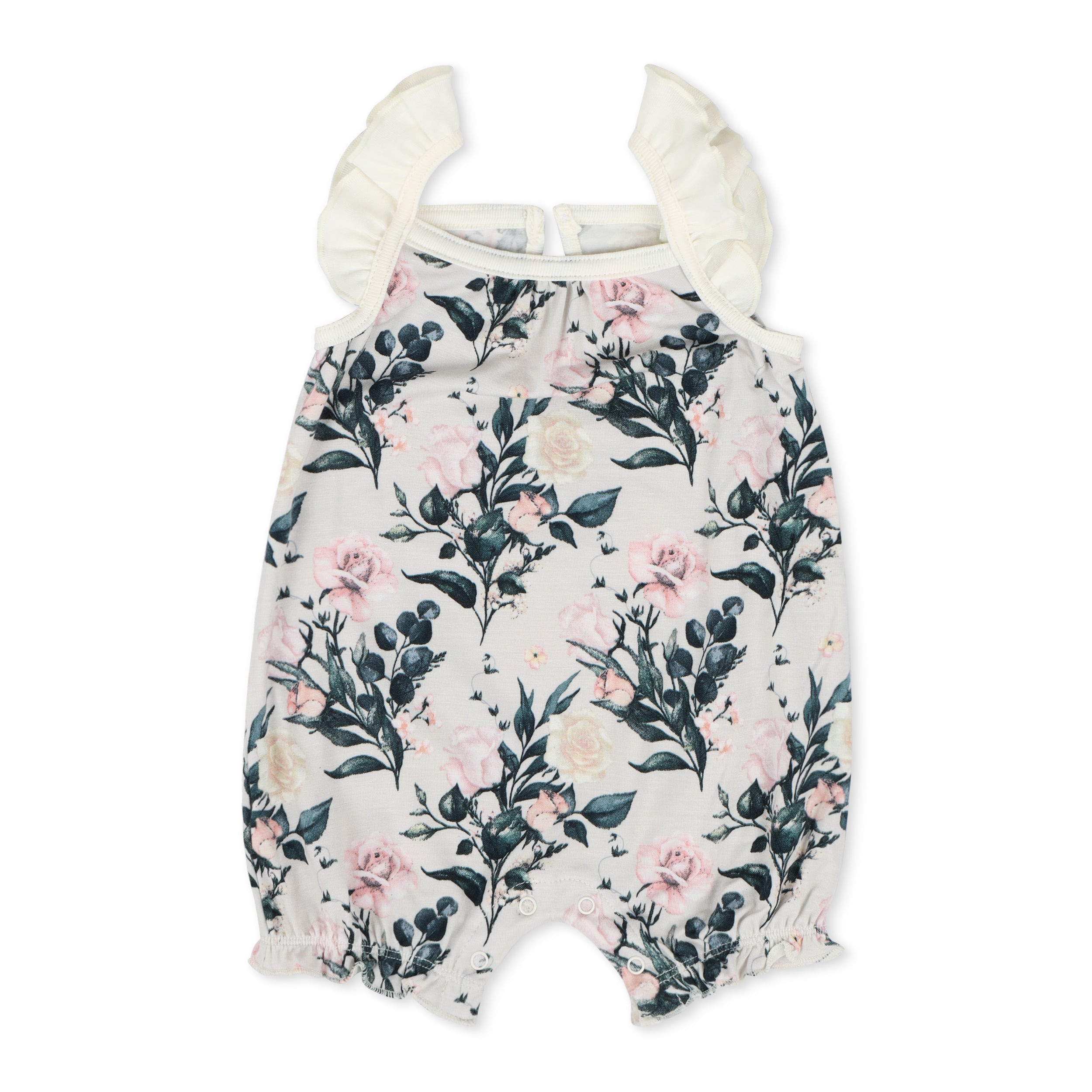 Bestaroo - Super - Soft - Bamboo - Gardenia Flutter Romper