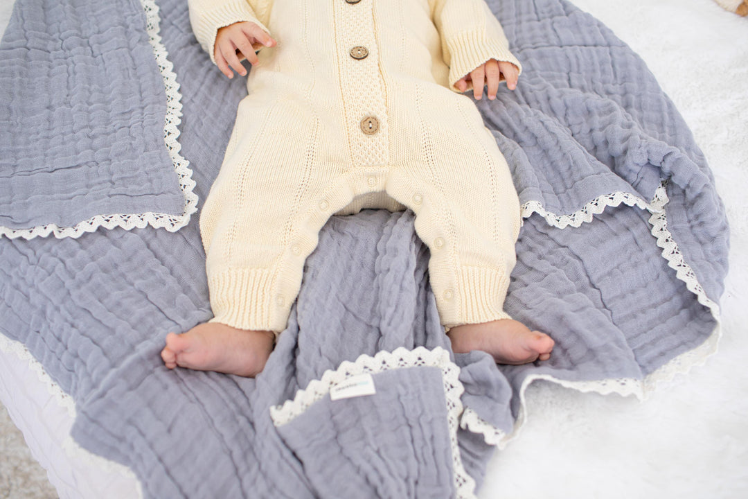Pointelle Knit Romper in Buttercream
