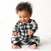 Black & White Plaid Romper
