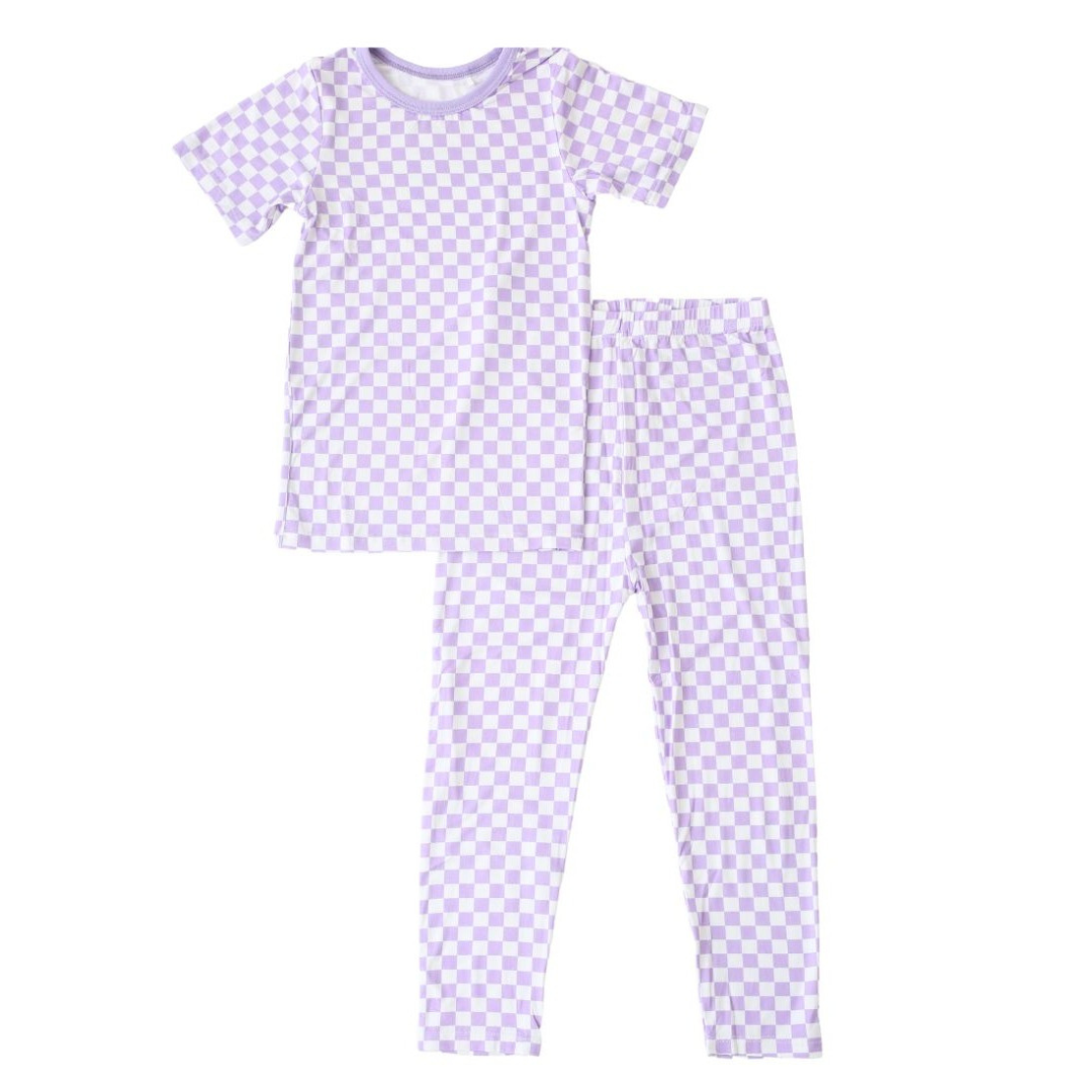 Lilac Checks S/S Pajama