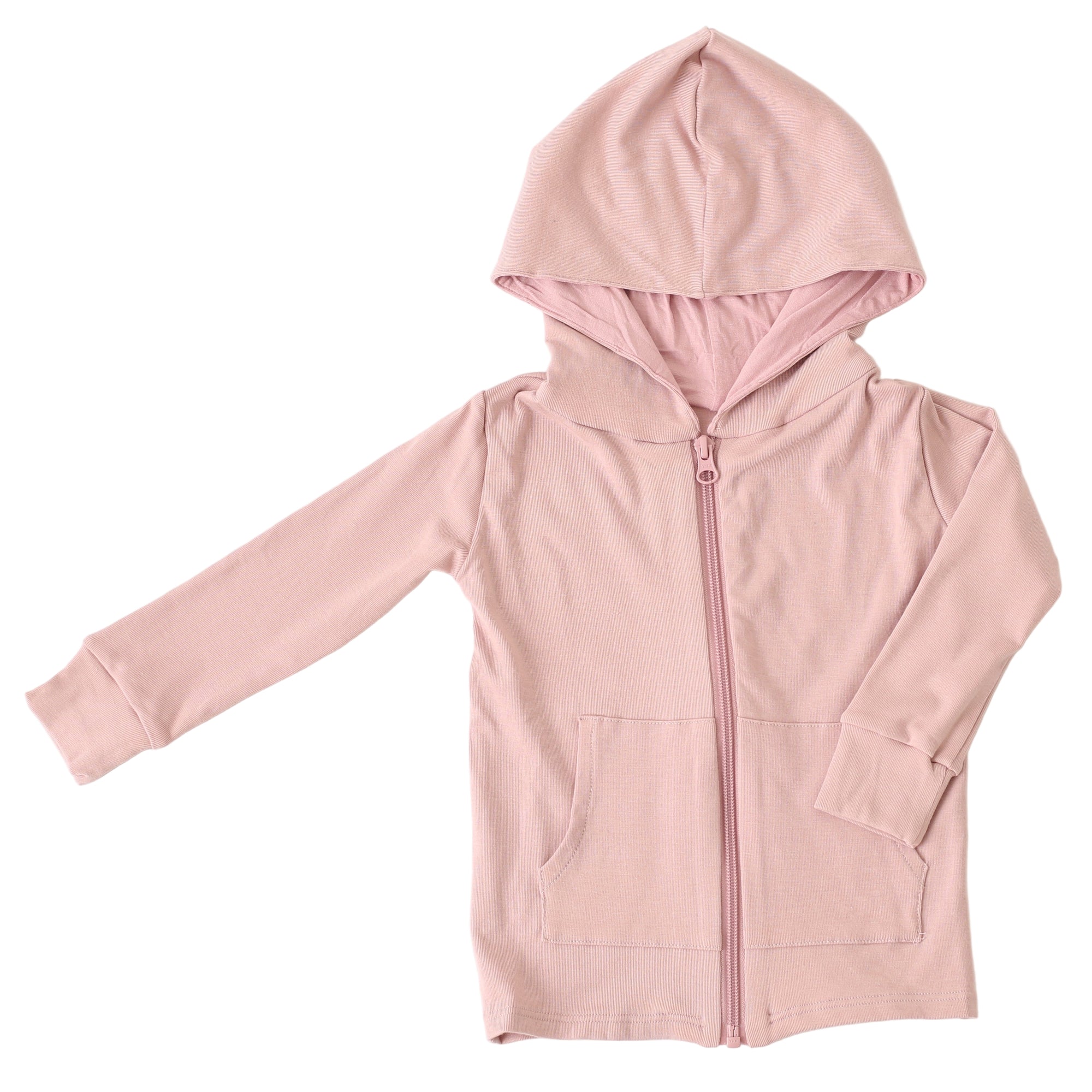 Pink hoodie on a white background