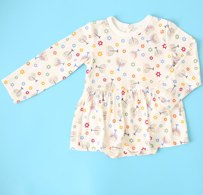 Happy Hanukkah Bodysuit Dress - Bestaroo