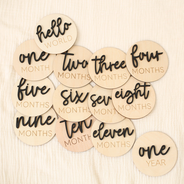 Monthly Milestones Black