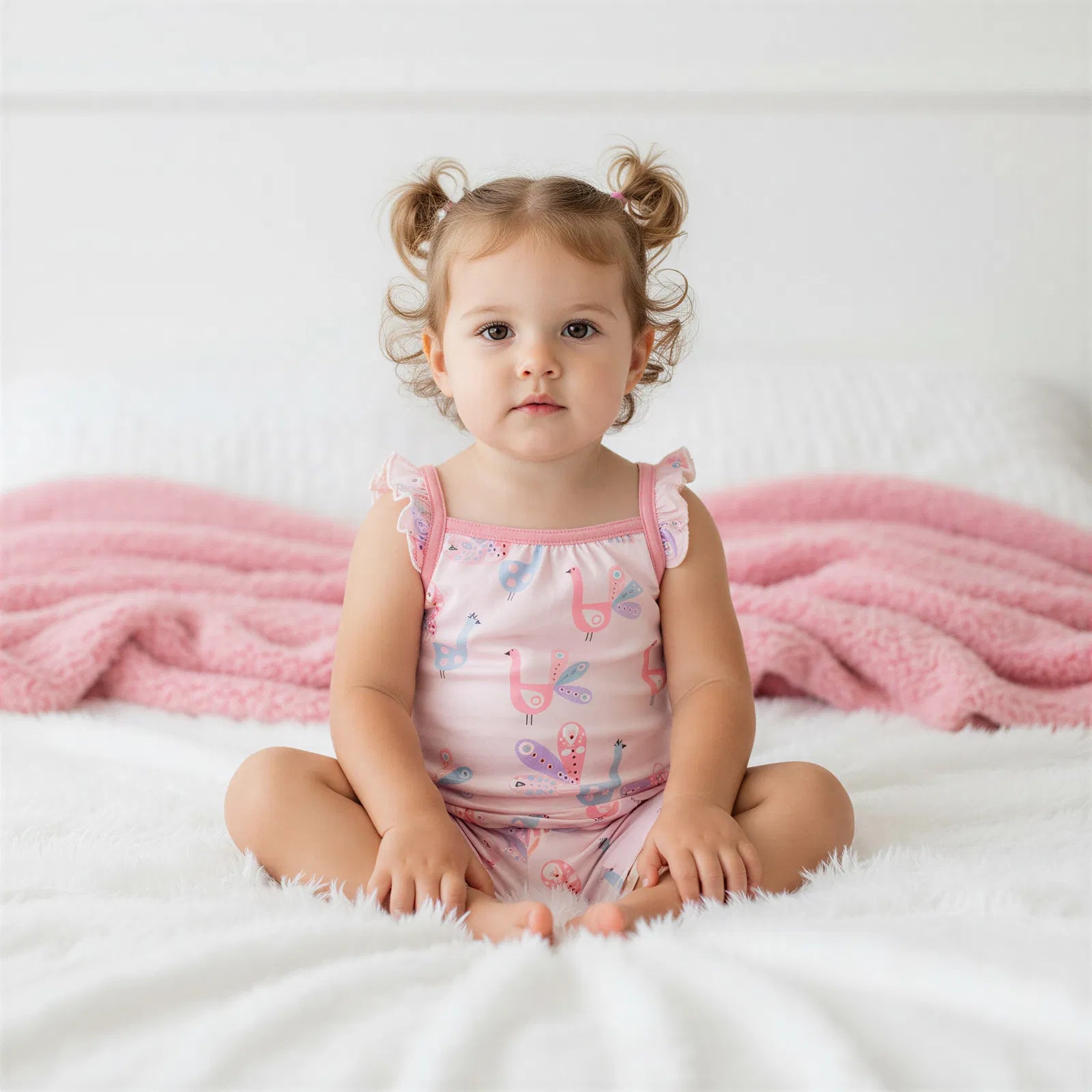 Peacock Tank & Shorts