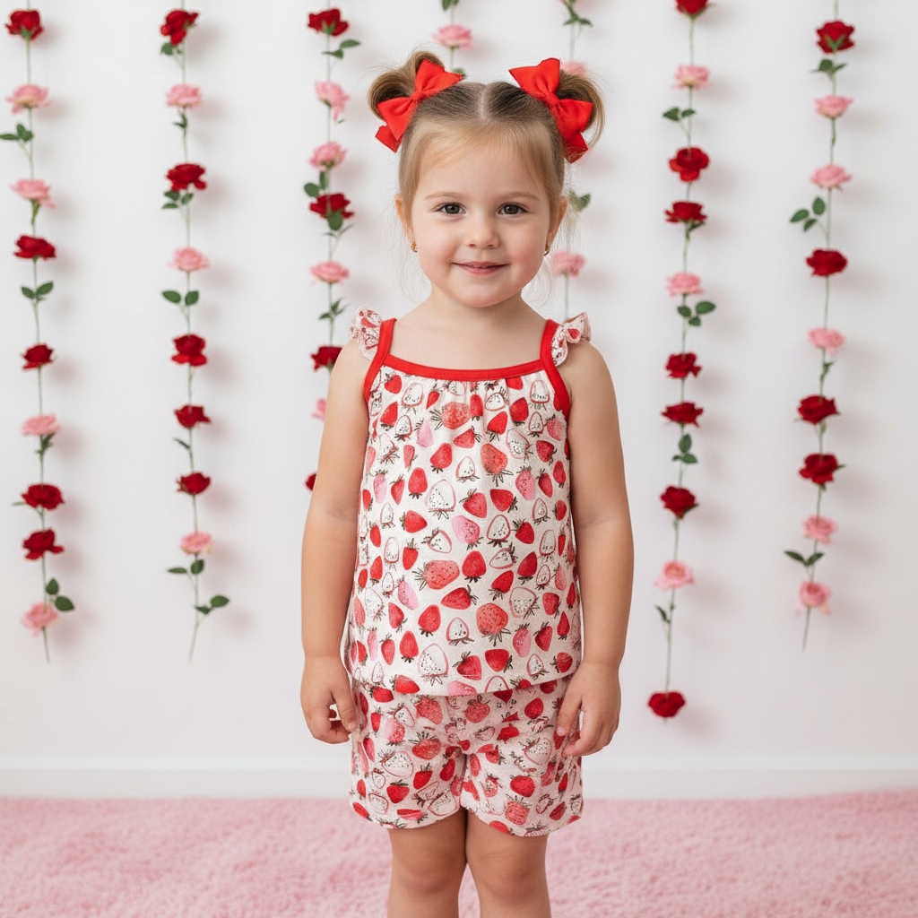 Strawberry Fields Flutter Tank & Shorts