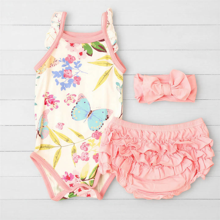 Flutter Babes Ruffle Bloomer Set
