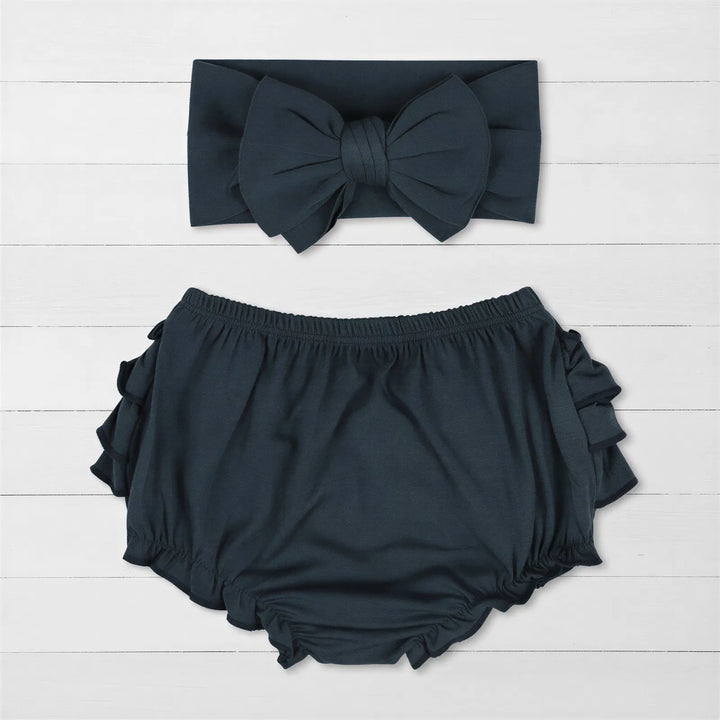 Midnight Navy Bloomer and Headband