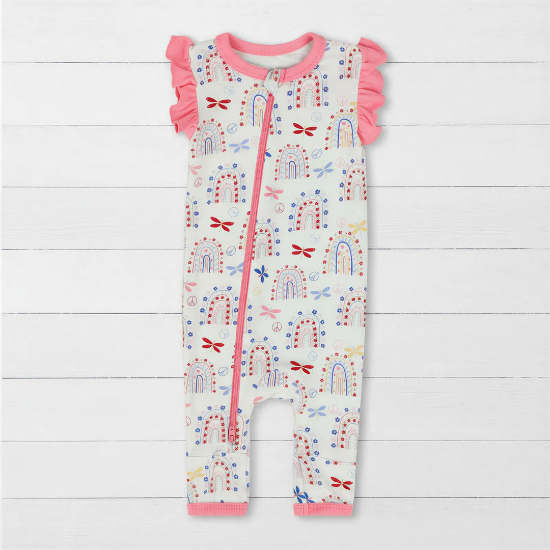 Rainbow Love Romper