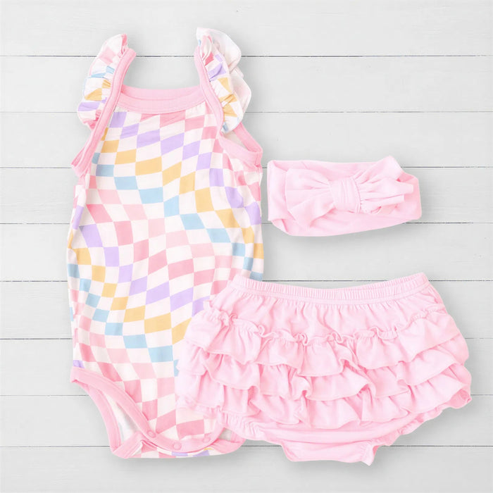 Pastel Checks Bloomer Set - Bestaroo