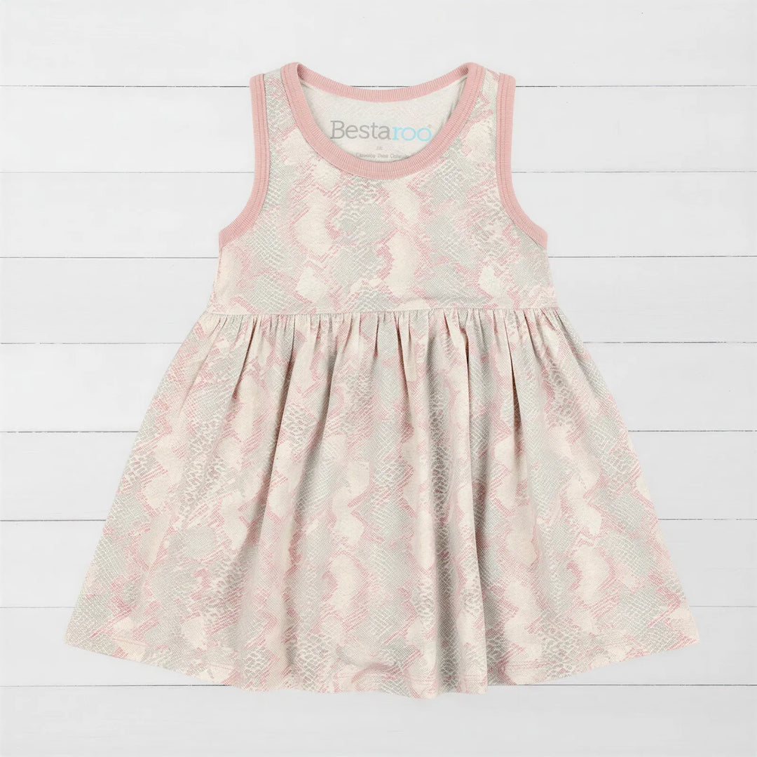 Snake Print Pink Dress