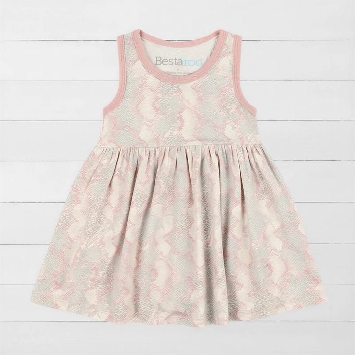Snake Print Pink Dress