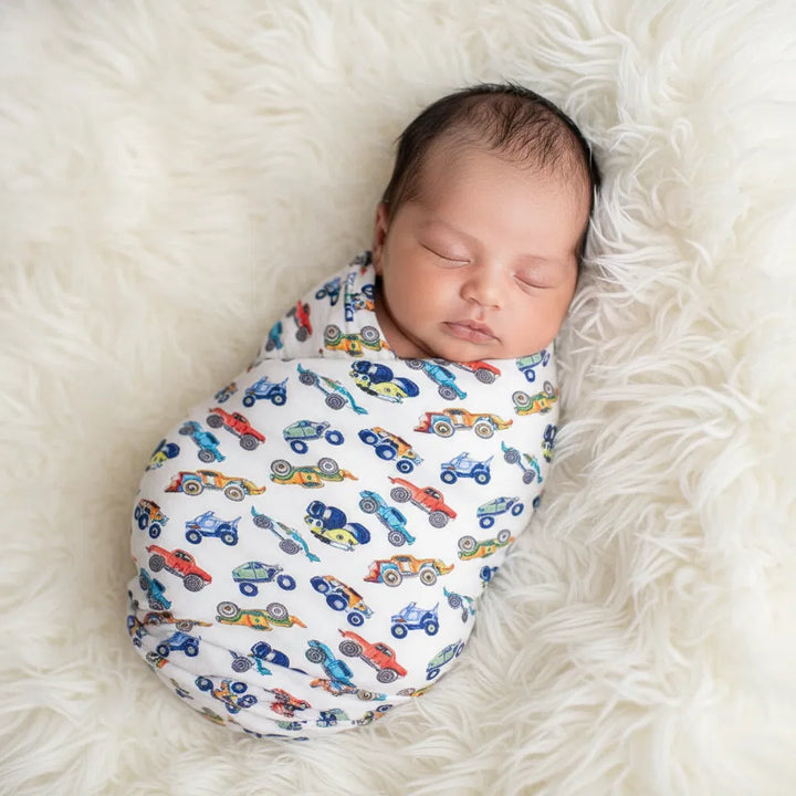 Wild Wheels Swaddle