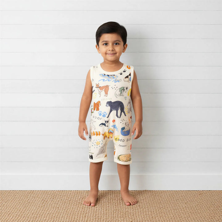 Puppy Pals White Shortall
