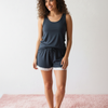 Navy Blue Women's Short Loungewear