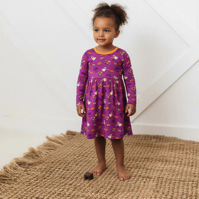 Purple Boo Crew Dress - Bestaroo