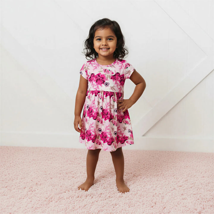 Floral Magenta Dress