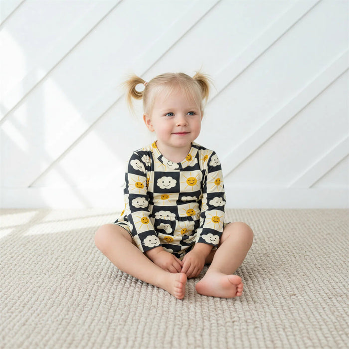Checkered Joy Bodysuit Dress - Bestaroo