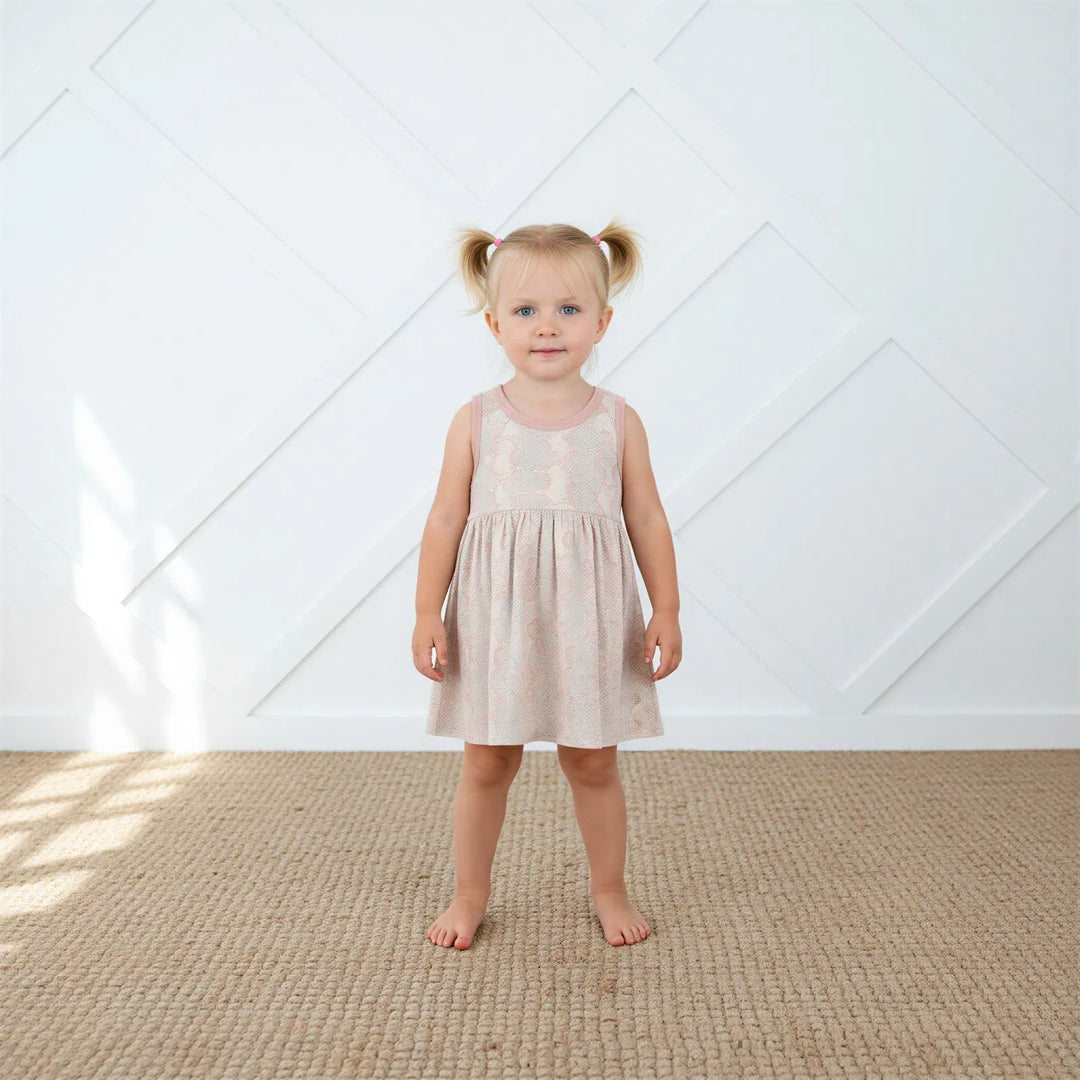 Snake Print Pink Dress