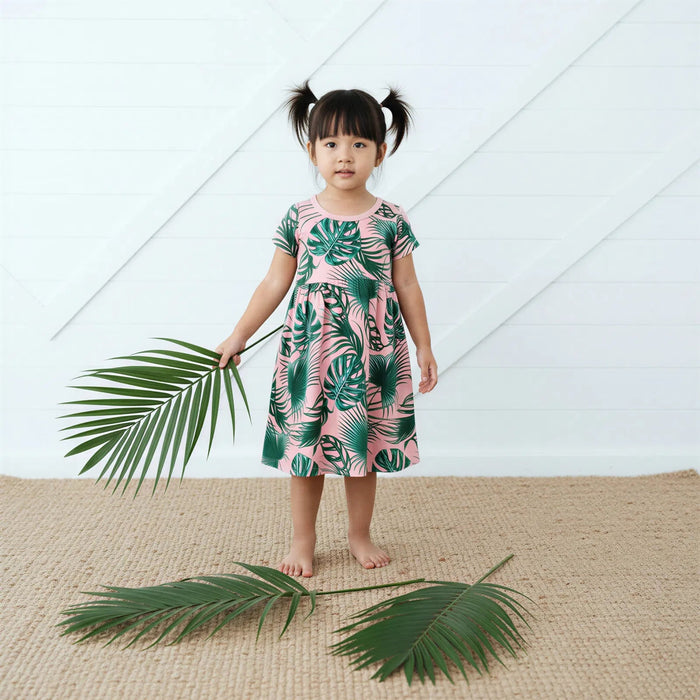 Palm Spring Pink Dress - Bestaroo