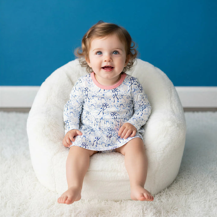 Dreidel Bows Bodysuit Dress