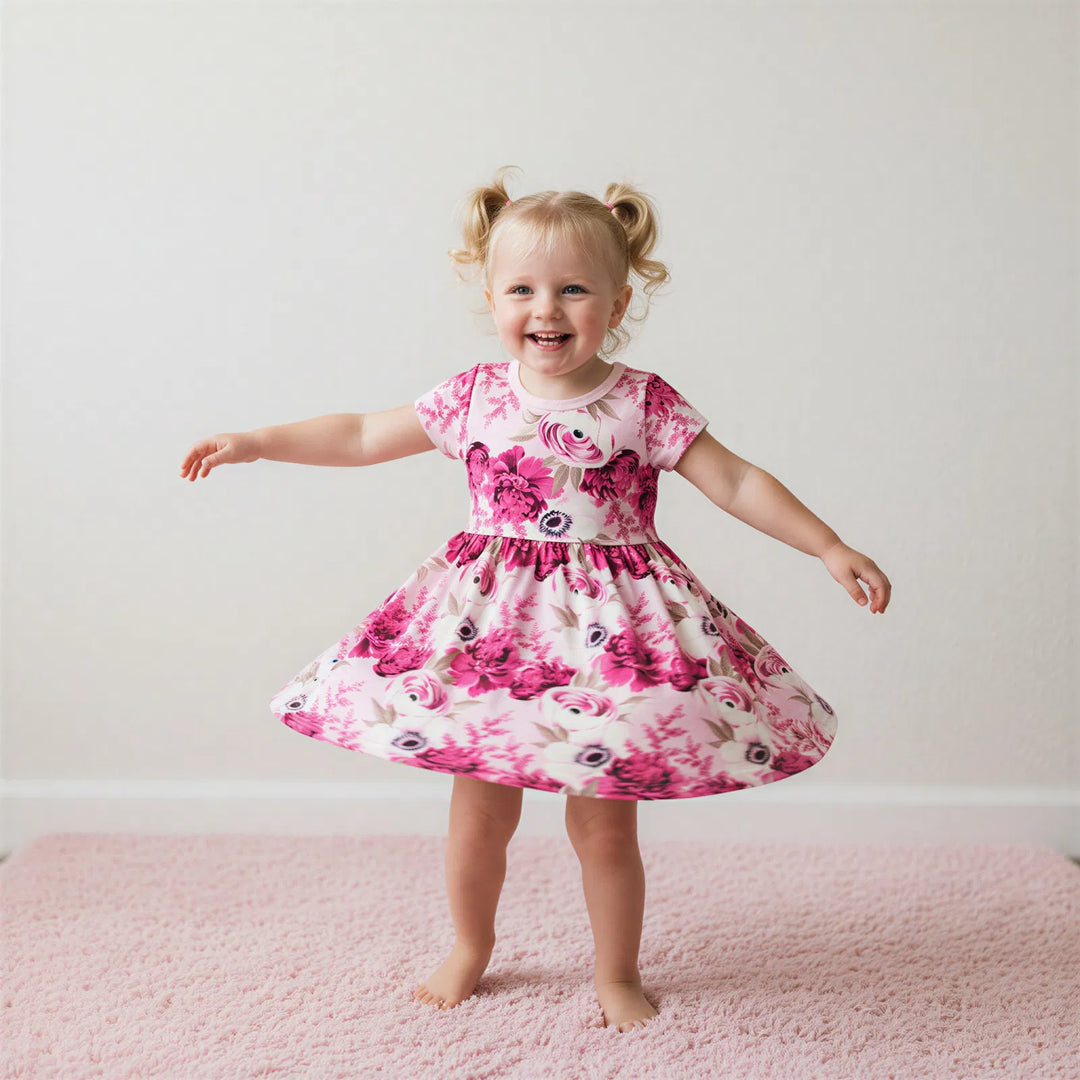 Floral Magenta Dress