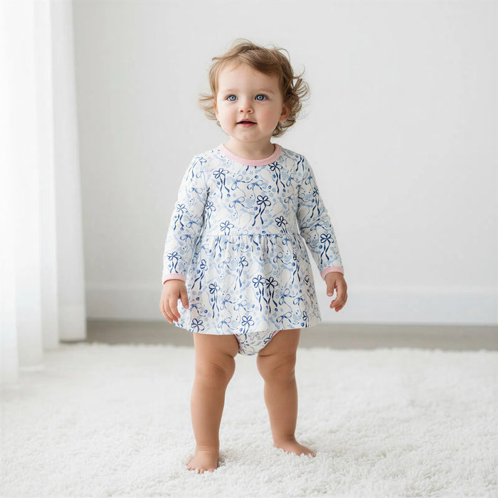 Dreidel Bows Bodysuit Dress - Bestaroo