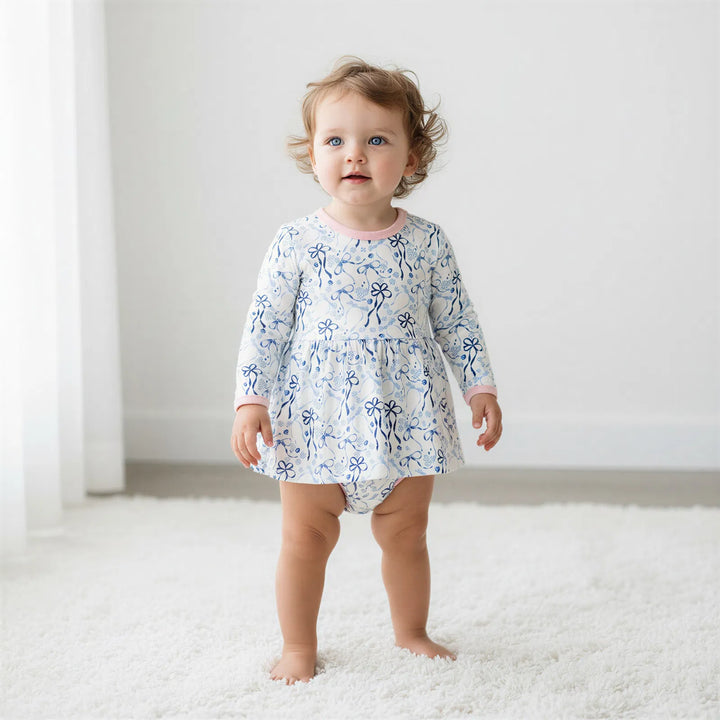 Dreidel Bows Bodysuit Dress