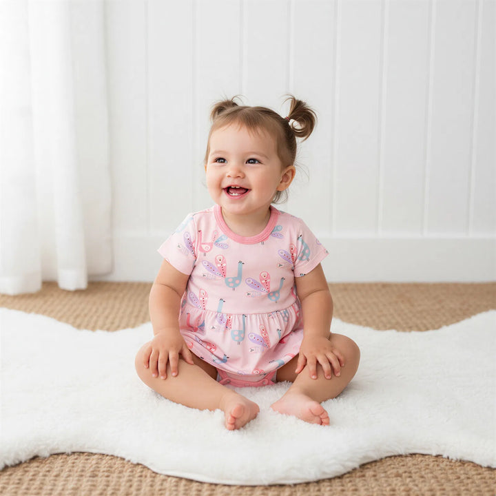 Peacock Bodysuit Dress