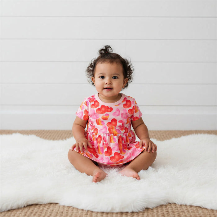Love Hearts Bodysuit Dress - Bestaroo