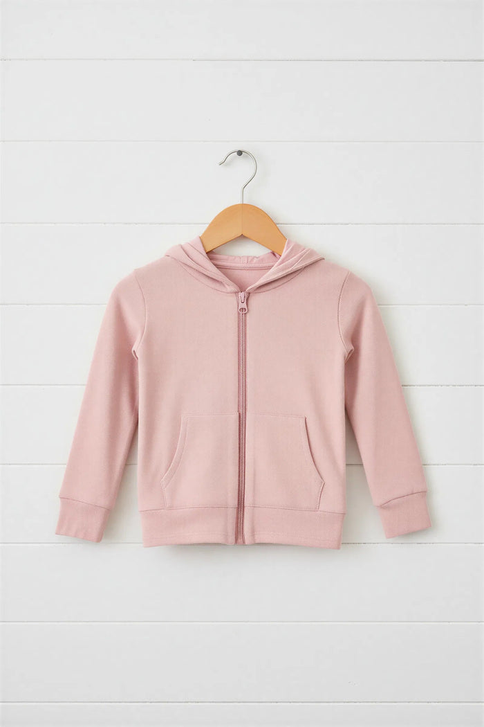 Blush Zipper Hoodie - Bestaroo