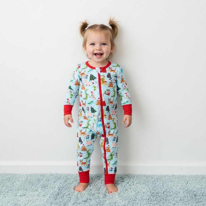 Crackling Christmas Convertible Coverall - Bestaroo