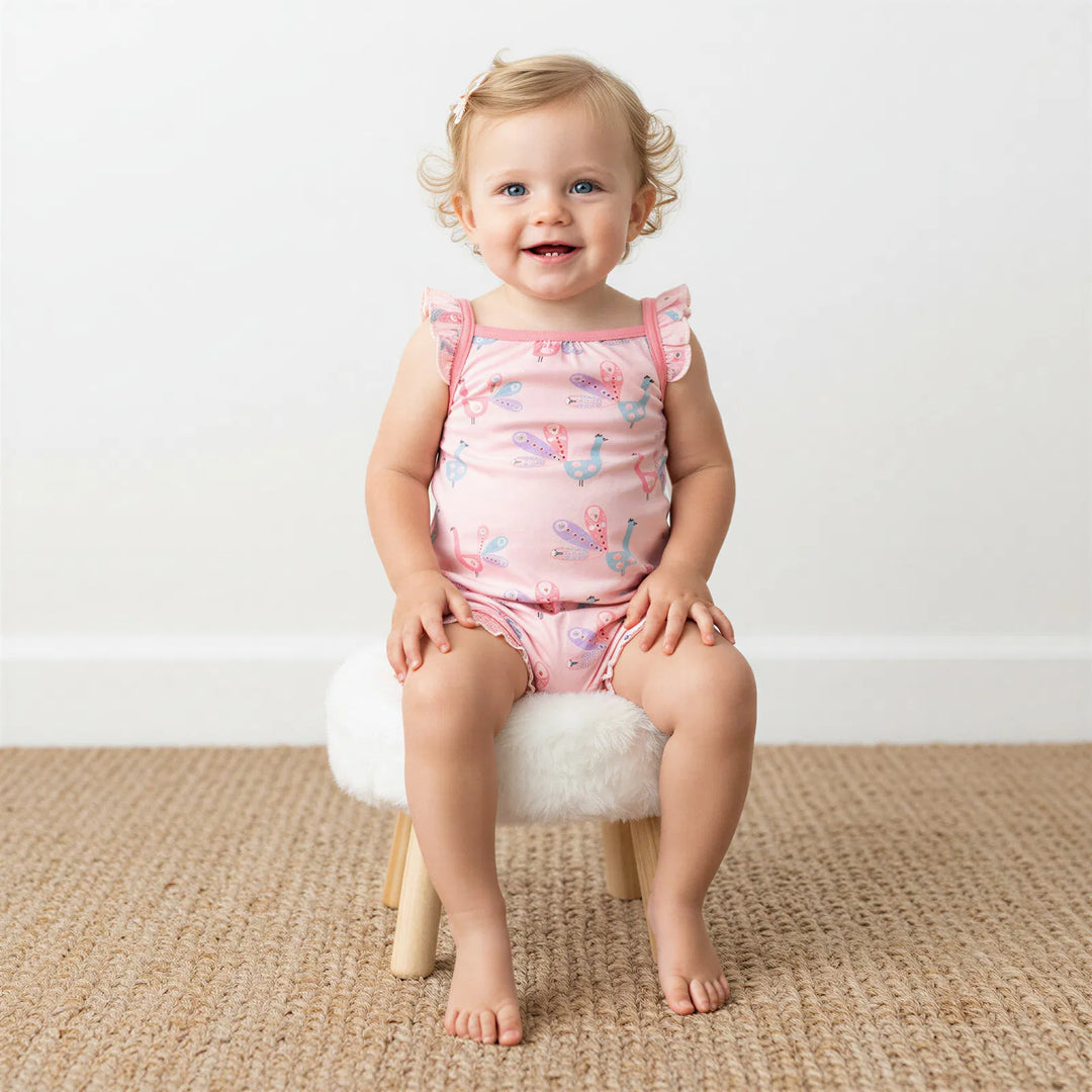 Peacock Bubble Romper