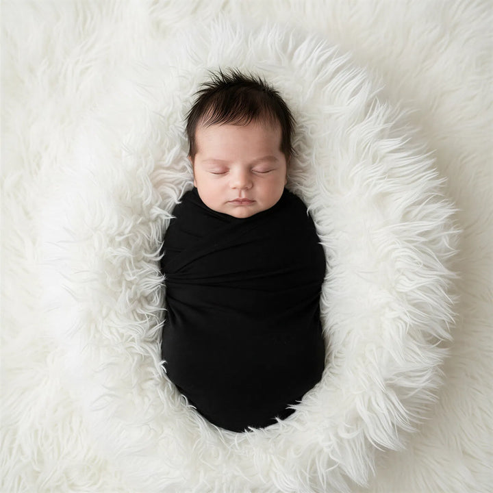 Solid Black Swaddle