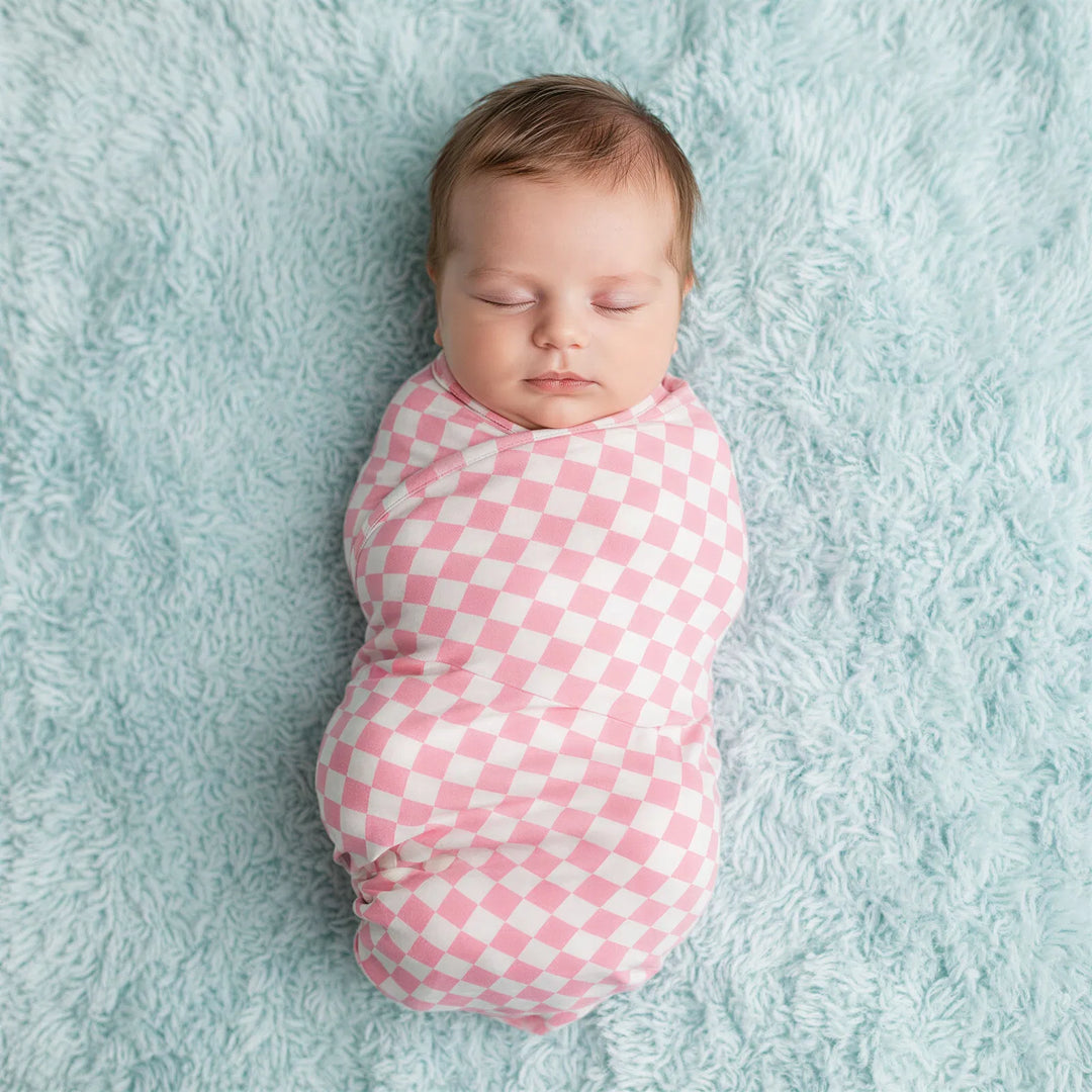 Pink Checks Swaddle