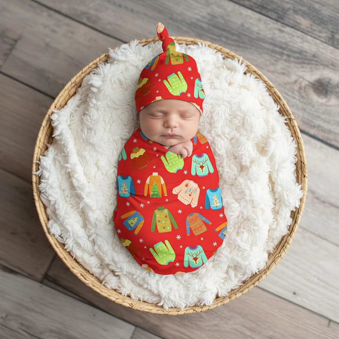 Ugly Sweater Party Swaddle - Bestaroo