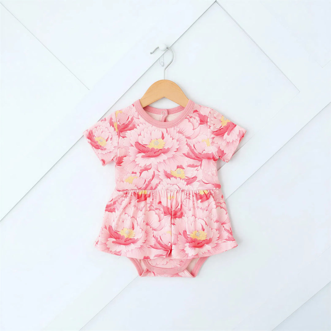 Blush Dreams Floral Bodysuit Dress